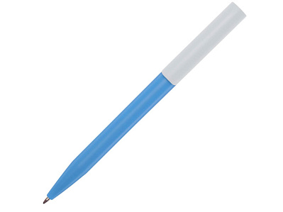 Ручка пластиковая шариковая Unix из переработанной пластмассы (Аква)