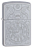 Зажигалка ZIPPO Clock с покрытием Satin Chrome, латунь/сталь, серебристая, матовая, 38x13x57 мм - Фото 1