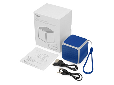 Портативная колонка Cube с подсветкой