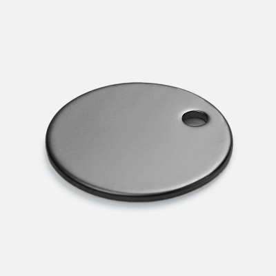 Шильдик металлический Alfa Sirkel, серый металлик