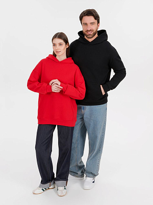 Худи оверсайз унисекс Outshine, красное