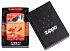 Зажигалка ZIPPO Mars Design с покрытием 540 Matte, латунь/сталь, красная, матовая, 38x13x57 мм - Фото 9