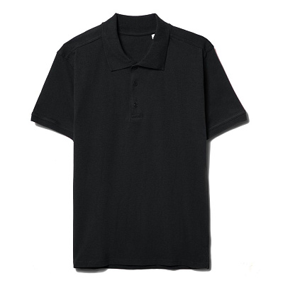Рубашка поло мужская Virma Stretch, черная (Черный)