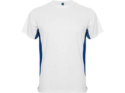 Спортивная футболка Tokyo мужская (Белый/королевский синий)