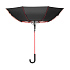 Зонт-трость Квантум (Quantum), черный/красный - Фото 5