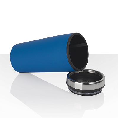 Термостакан "Европа", покрытие soft touch, 0,5 л., синий, синий