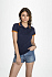 Рубашка поло женская Pasadena Women 200 с контрастной отделкой, серый меланж c оранжевым - Фото 6
