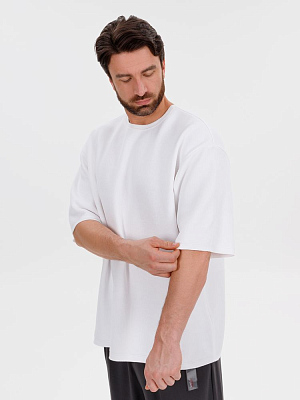 Джемпер с коротким рукавом Siluetti Volumica, молочно-белый