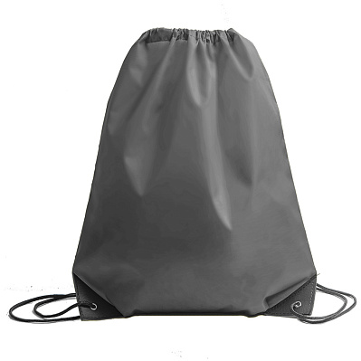 Рюкзак мешок с укреплёнными уголками BY DAY , 35*41 см, полиэстер 210D (Серый)