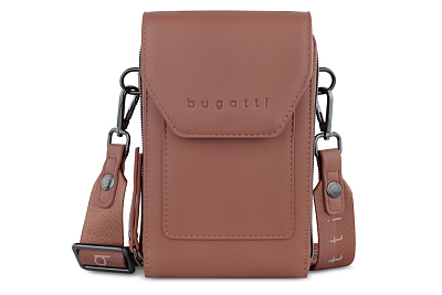 Сумка наплечная BUGATTI Almata, абрикосовая, полиуретан, 11х4х19 см