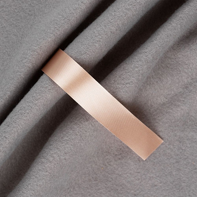 Лента сатиновая Satin 20 XXL, светло-бежевая, 250 см (Бежевый)