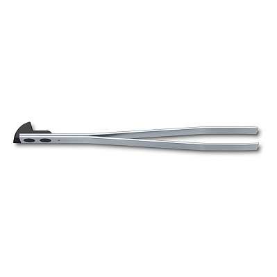 Пинцет VICTORINOX, малый для ножей 58 мм, 65 мм и 74 мм, стальной, с чёрным наконечником (Черный)