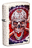 Зажигалка ZIPPO Skull Design с покрытием Mercury Glass, латунь/сталь, белая, 38x13x57 мм - Фото 1
