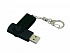 USB 2.0- флешка промо на 4 Гб с поворотным механизмом и однотонным металлическим клипом - Фото 3