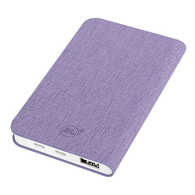 Универсальный аккумулятор "Provence" (5000mAh),сиреневый,7,5х12,1х1,1см, искусственная кожа