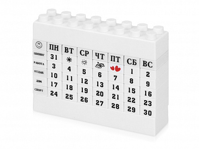 Календарь Лего (Белый)