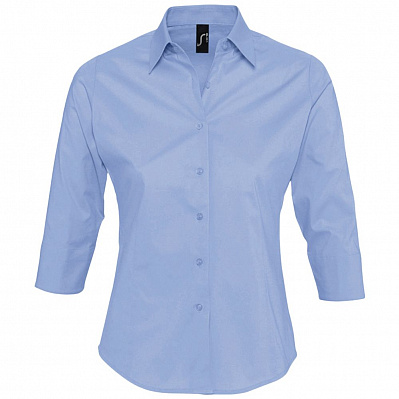 Рубашка женская с рукавом 3/4 Effect 140, голубая (Голубой)