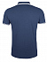 Рубашка поло мужская Pasadena Men 200 с контрастной отделкой, темно-синяя с белым - Фото 2