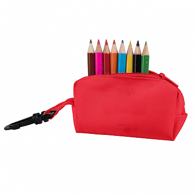 Набор цветных карандашей MIGAL (8шт) с точилкой (Красный)