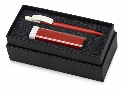Подарочный набор White top с ручкой и зарядным устройством (Красный/белый)