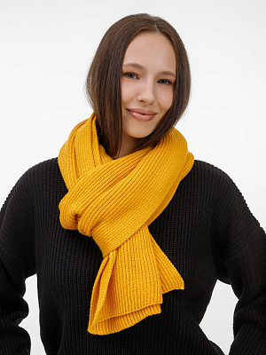 Шарф Nobilis Mono, желтый (медовый)