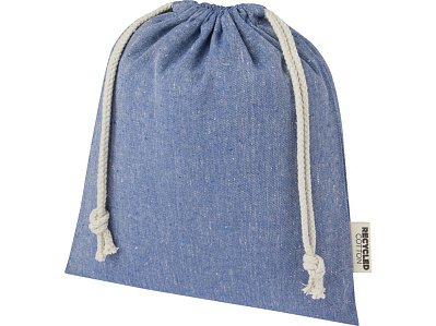 Средняя подарочная сумка Pheebs из переработанного хлопка 1,5 л (Синий)