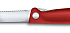 Нож для овощей VICTORINOX SwissClassic, складной, лезвие 11 см с волнистой кромкой, красный - Фото 6