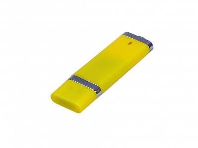 USB 3.0- флешка промо на 32 Гб прямоугольной классической формы (Желтый)