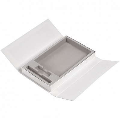 Коробка Triplet под ежедневник, флешку и ручку, белая (Белый)
