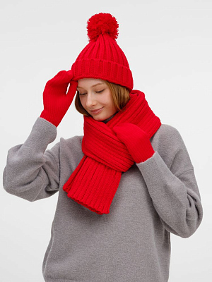 Варежки HappyGo, красные