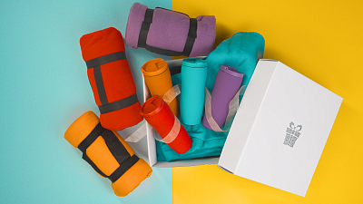 Набор подарочный "Нега", оранжевый