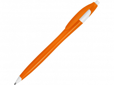 Ручка пластиковая шариковая Астра (Оранжевый/белый)
