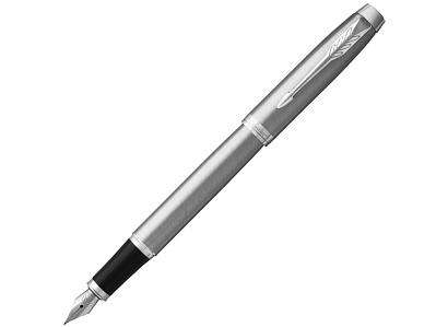 Перьевая ручка Parker IM, F (Серебристый, черный)