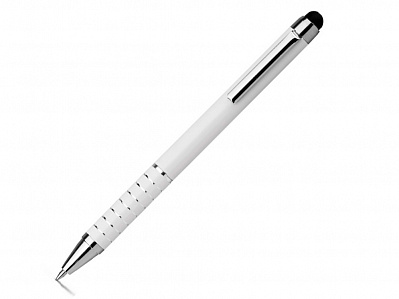 Ручка-стилус металлическая шариковая (Белый)