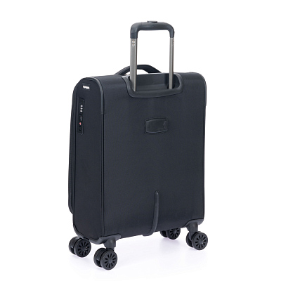 Чемодан TORBER Brosno, чёрный, нейлон 600D, 36,5 х 20 х 54 см, 32 л