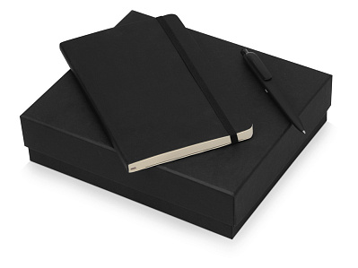Подарочный набор Moleskine Indiana с блокнотом А5 Soft и ручкой (Черный)