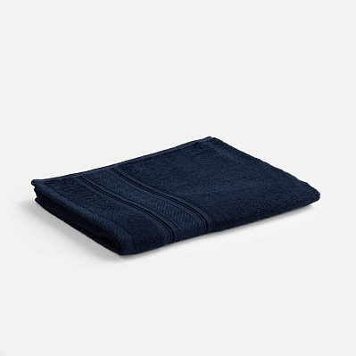 Полотенце махровое Terrychic, среднее, темно-синее (Синий)
