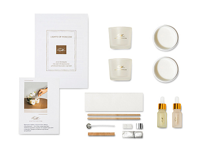 Набор для создания 2-х ароматических свечей: имбирный пряник, рождественская елка