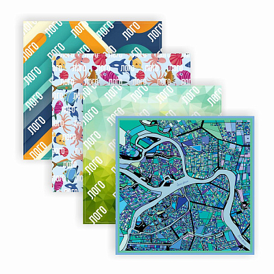 Платок с печатью на заказ ColorSharm S