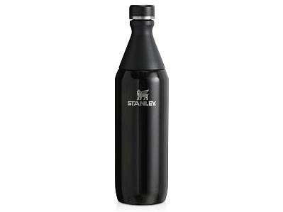Бутылка для воды Stanley All Day Slim, 600 мл (Черный глянцевый)