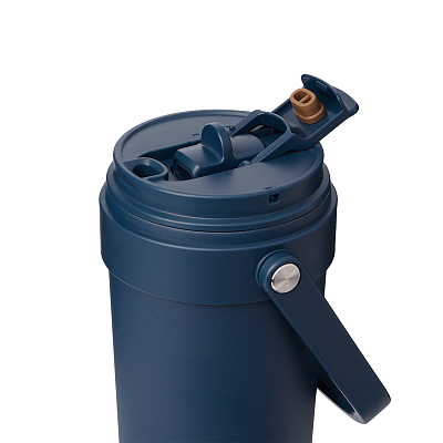 Термокружка вакуумная Соло (Solo), синяя