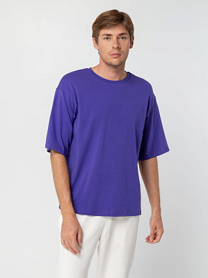 Футболка унисекс оверсайз Street Vibes, фиолетовая (Фиолетовый)