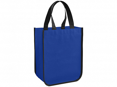 Ламинированная сумка для покупок, малая, 80 г/м2 (Ярко-синий)
