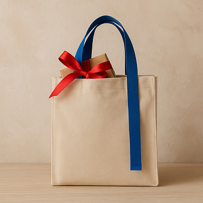 Шоппер Superbag Pack (S) (неокрашенный с синим)