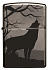 Зажигалка ZIPPO Wolves Design с покрытием Black Ice®, латунь/сталь, чёрная, глянцевая, 38x13x57 мм - Фото 2