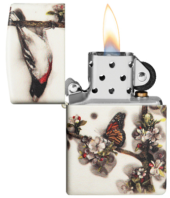 Зажигалка ZIPPO Spazuk Design с покрытием 540 Matte, латунь/сталь, разноцветная, 38x13x57 мм