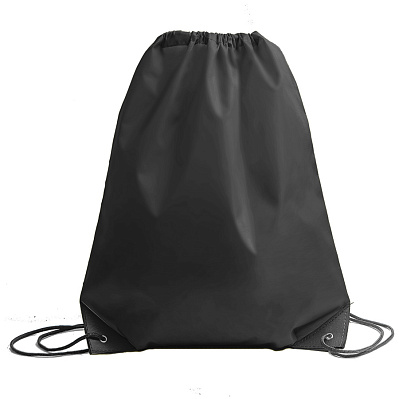 Рюкзак мешок с укреплёнными уголками BY DAY , 35*41 см, полиэстер 210D (Черный)