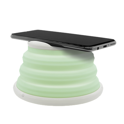 Беспроводное зарядное устройство Atomic с LED подсветкой (белый)