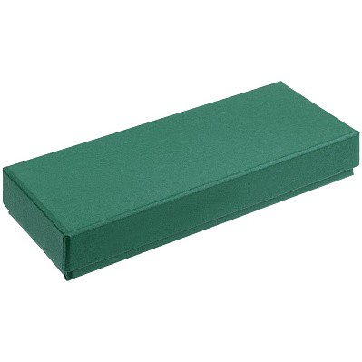 Коробка Notes с ложементом для ручки и флешки, зеленая (Зеленый)