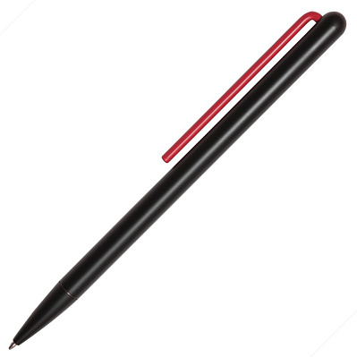 Шариковая ручка GrafeeX в чехле, черная с красным (Красный)